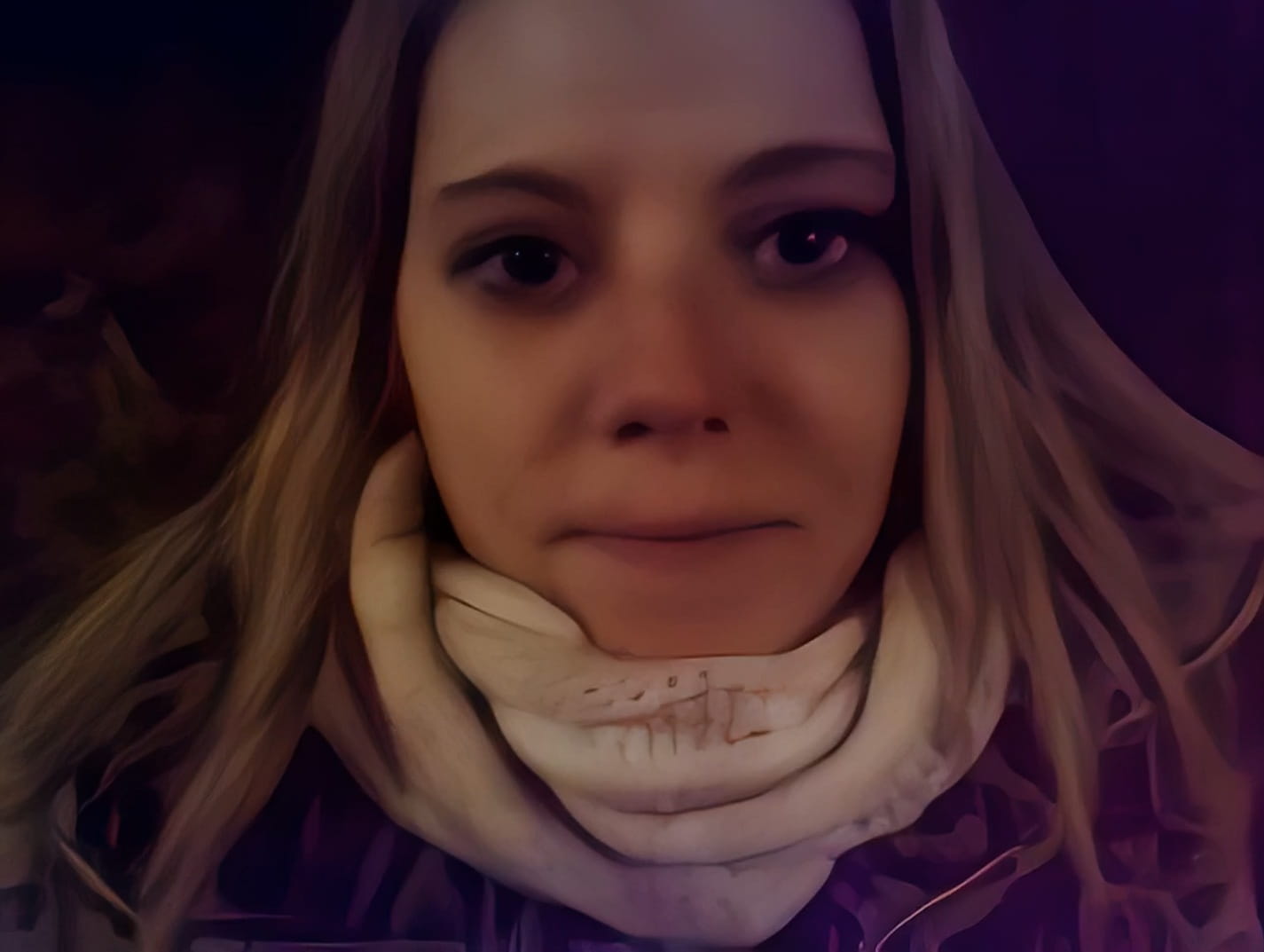 British Slut Eating Road Side Crap at Night