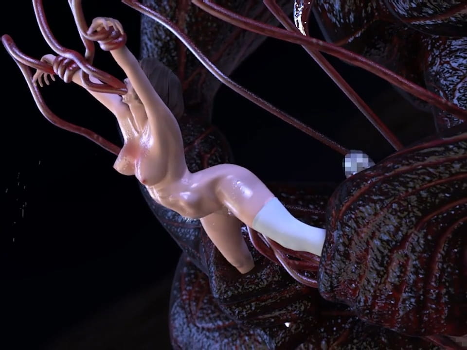3D Hentai Ballerina Belly Wrecking Tentacle Sex