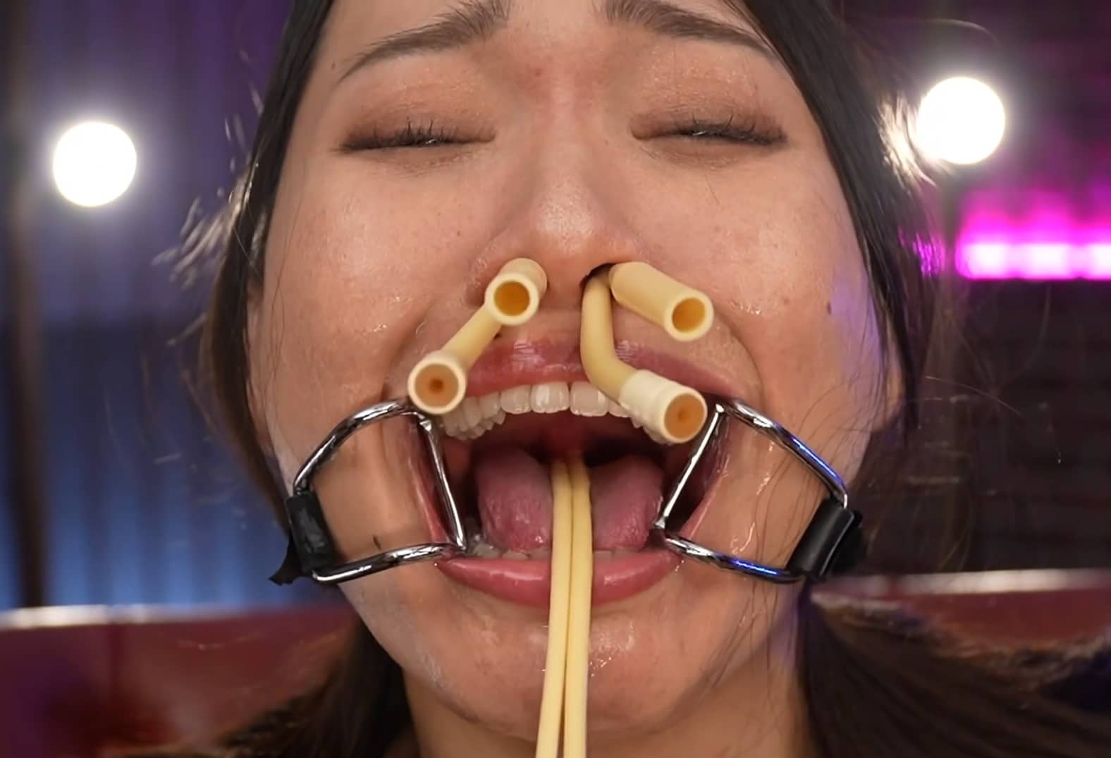 Extreme Asian Throat Destruction in Deep Throat Hell