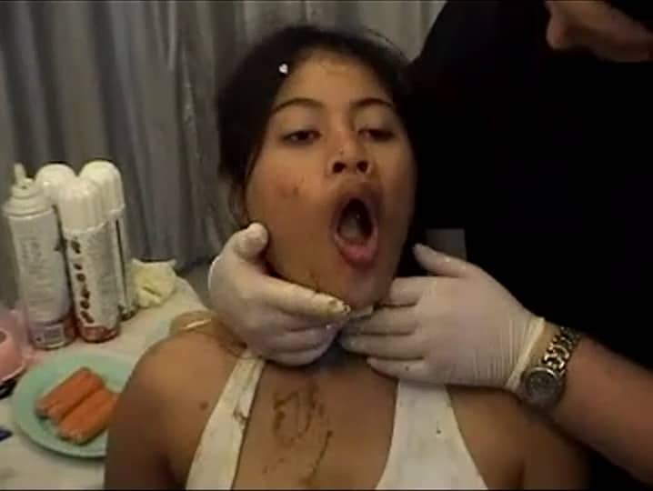 Extreme Thai Slave Girl Bizarre Waste Eating Humiliation