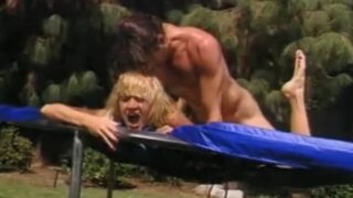 Hot Blonde Ass Fucked on The Trampoline