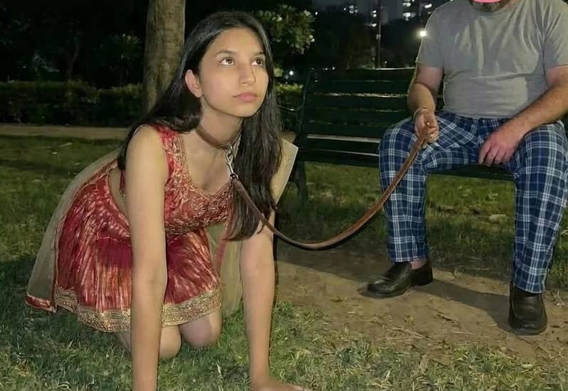 Horny Desi Whore Loves Being Slave Trained