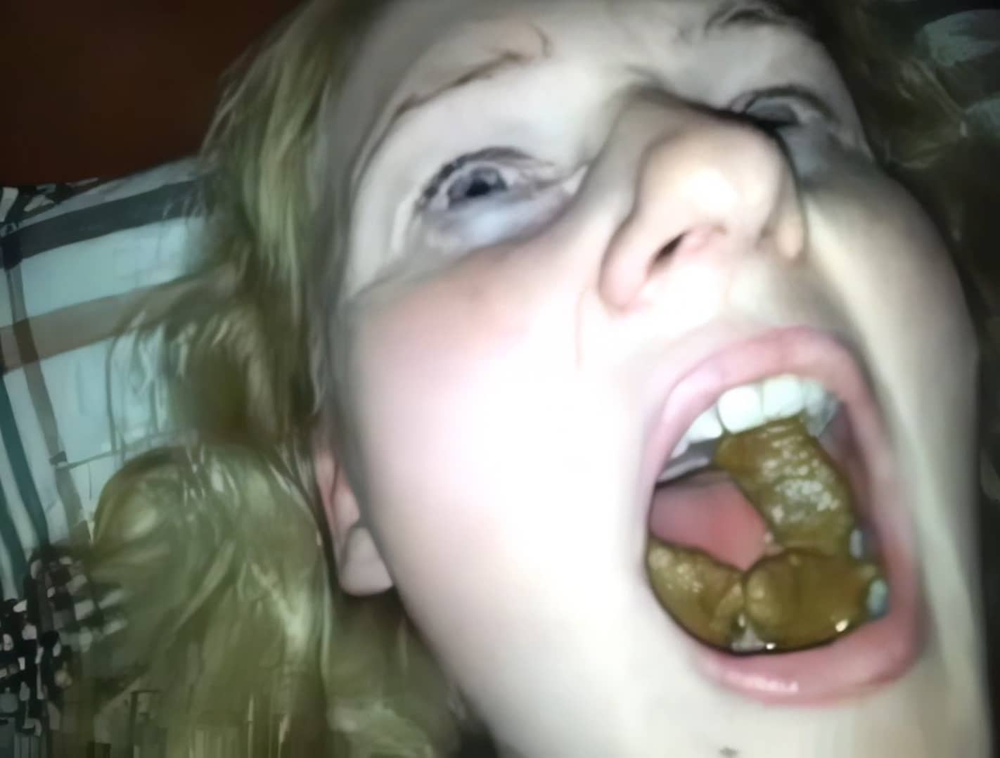 Human Toilet Slut Wife Getting Midnight Snack from Her Man